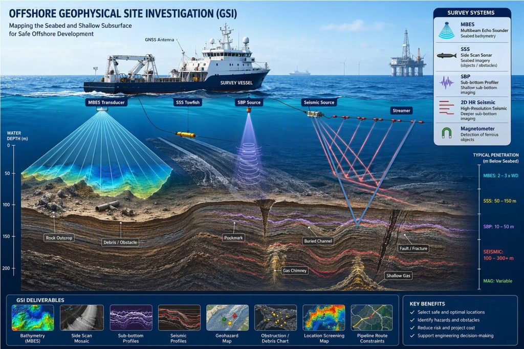 Offshore Drill Location Site Survey